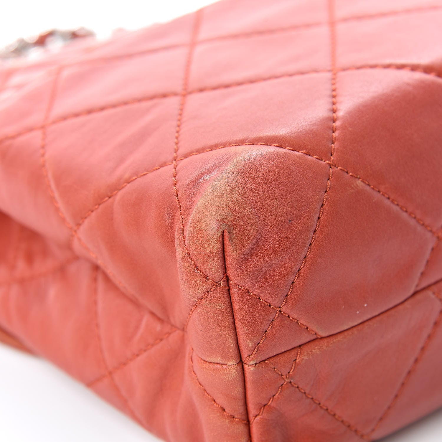 Chanel Calfskin Quilted In The Business Flap Bag Orange 12 of 26