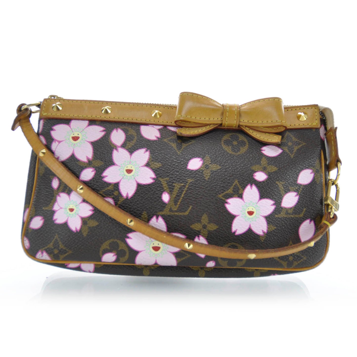 Monogram Cherry Blossom Pochette Accessories Brown