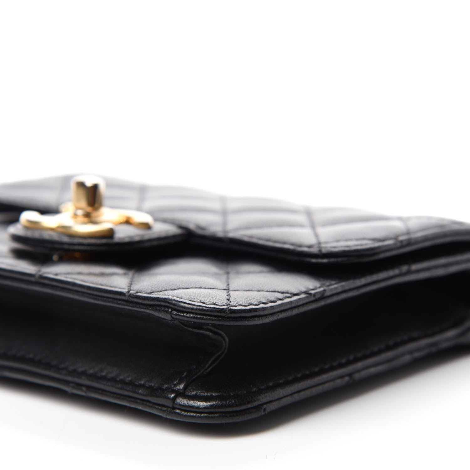 Chanel Lambskin Quilted Crossing Times Mini Flap Black 7 of 11