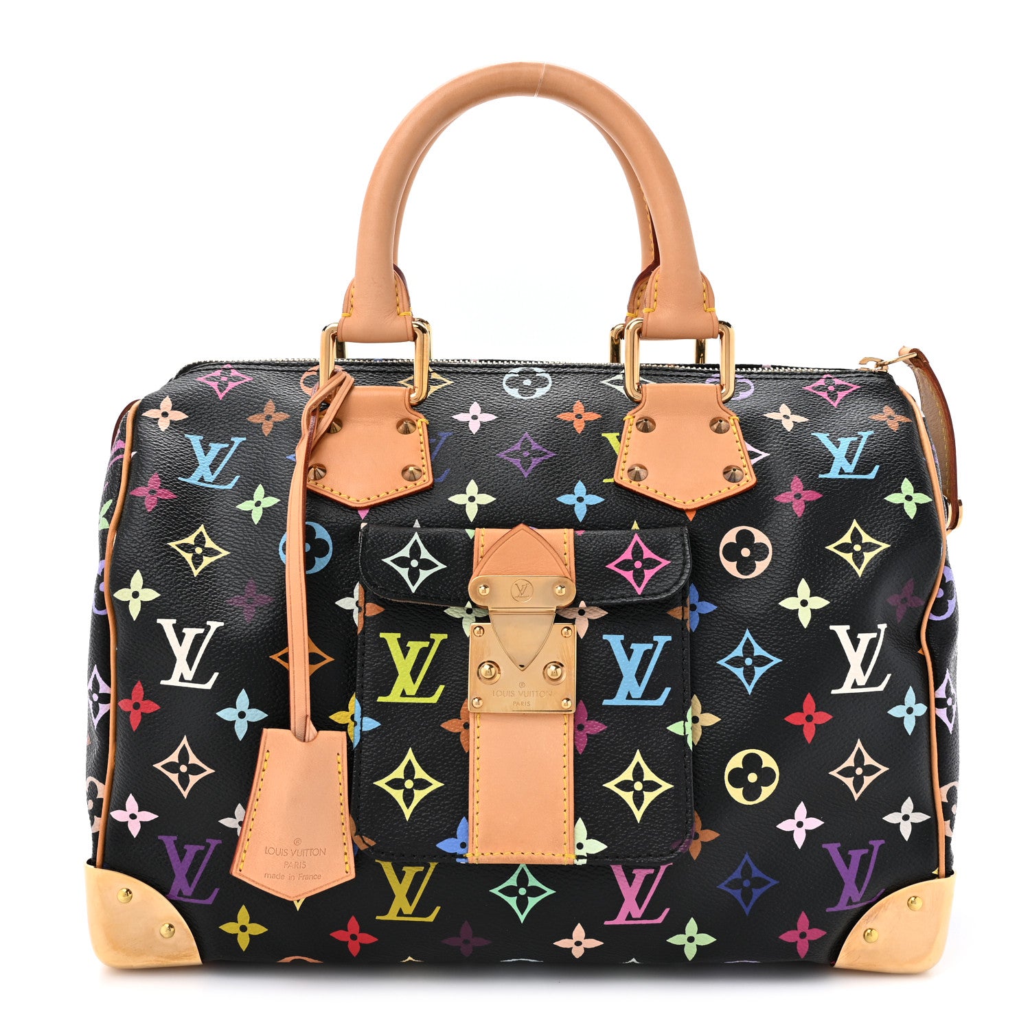 Louis Vuitton Monogram Multicolor Speedy 30 Black 1 of 9