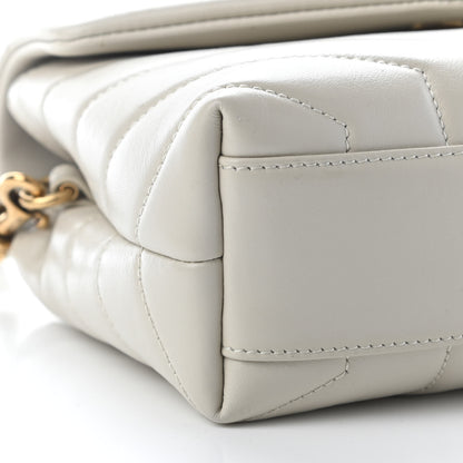 Saint Laurent Calfskin Y Quilted Monogram Toy Loulou Crossbody Bag Ivory 7 of 8