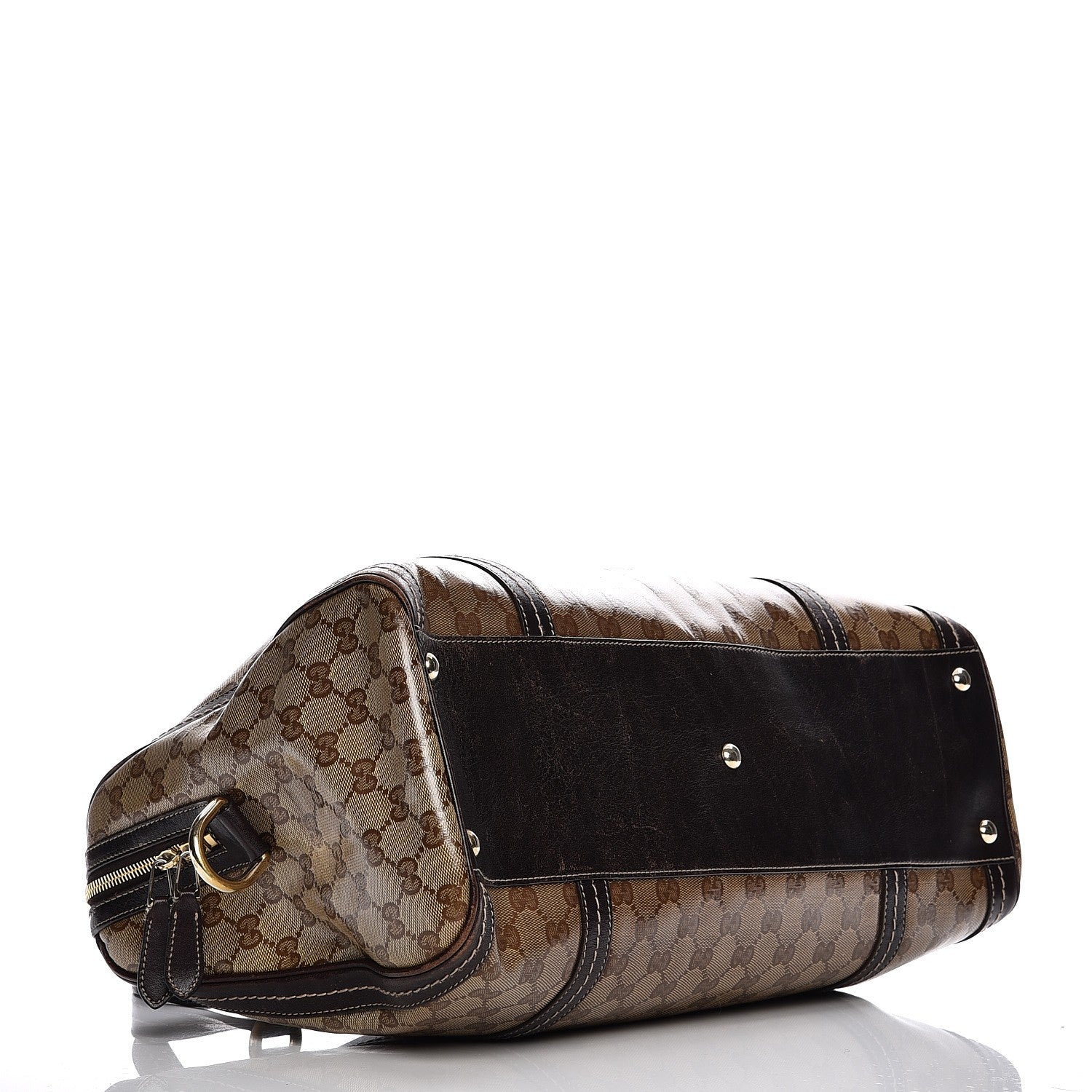 Gucci Crystal Monogram Large Duchessa Boston Dark Brown 4 of 18