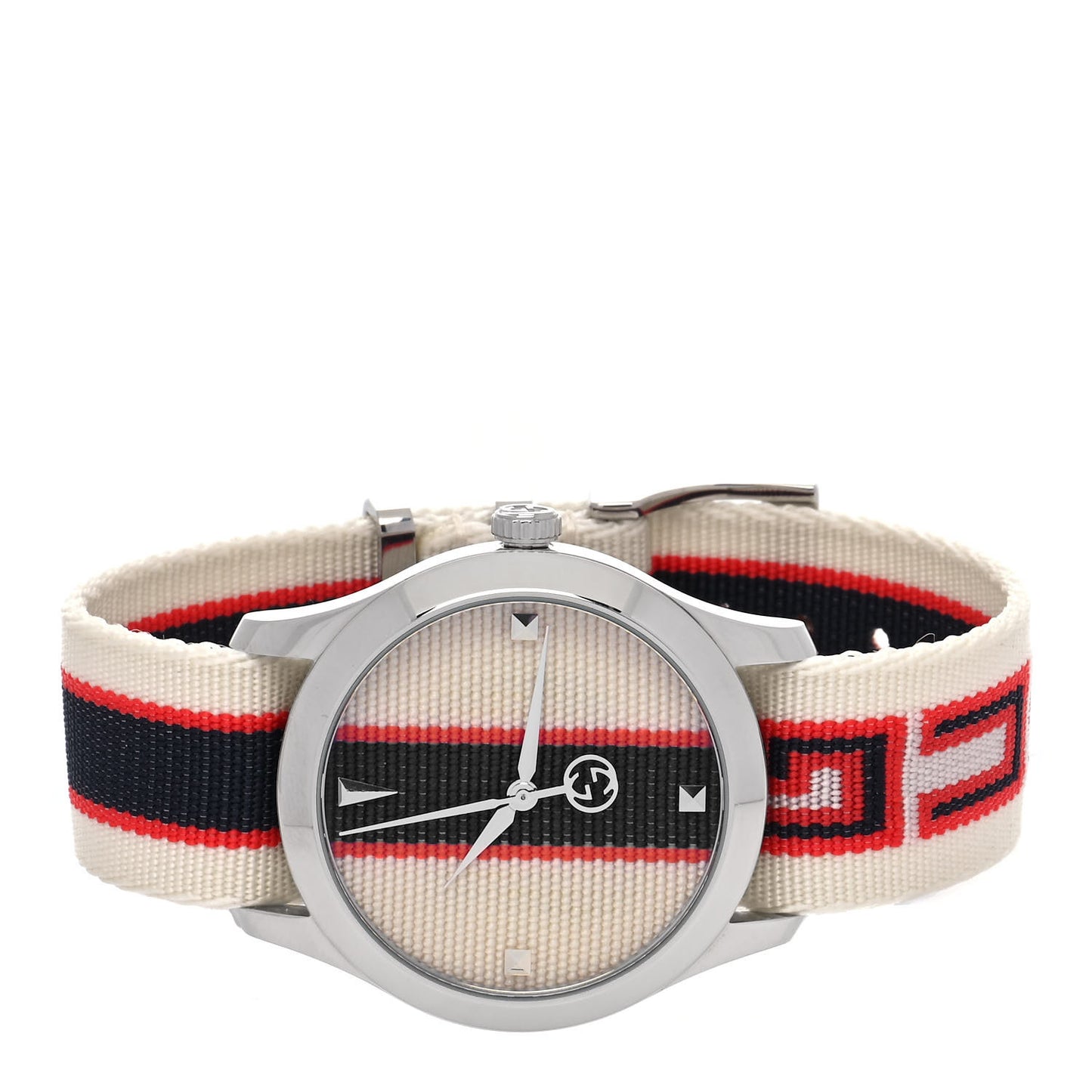 Stainless Steel Nylon 38mm G-Timeless Web Quartz Watch White