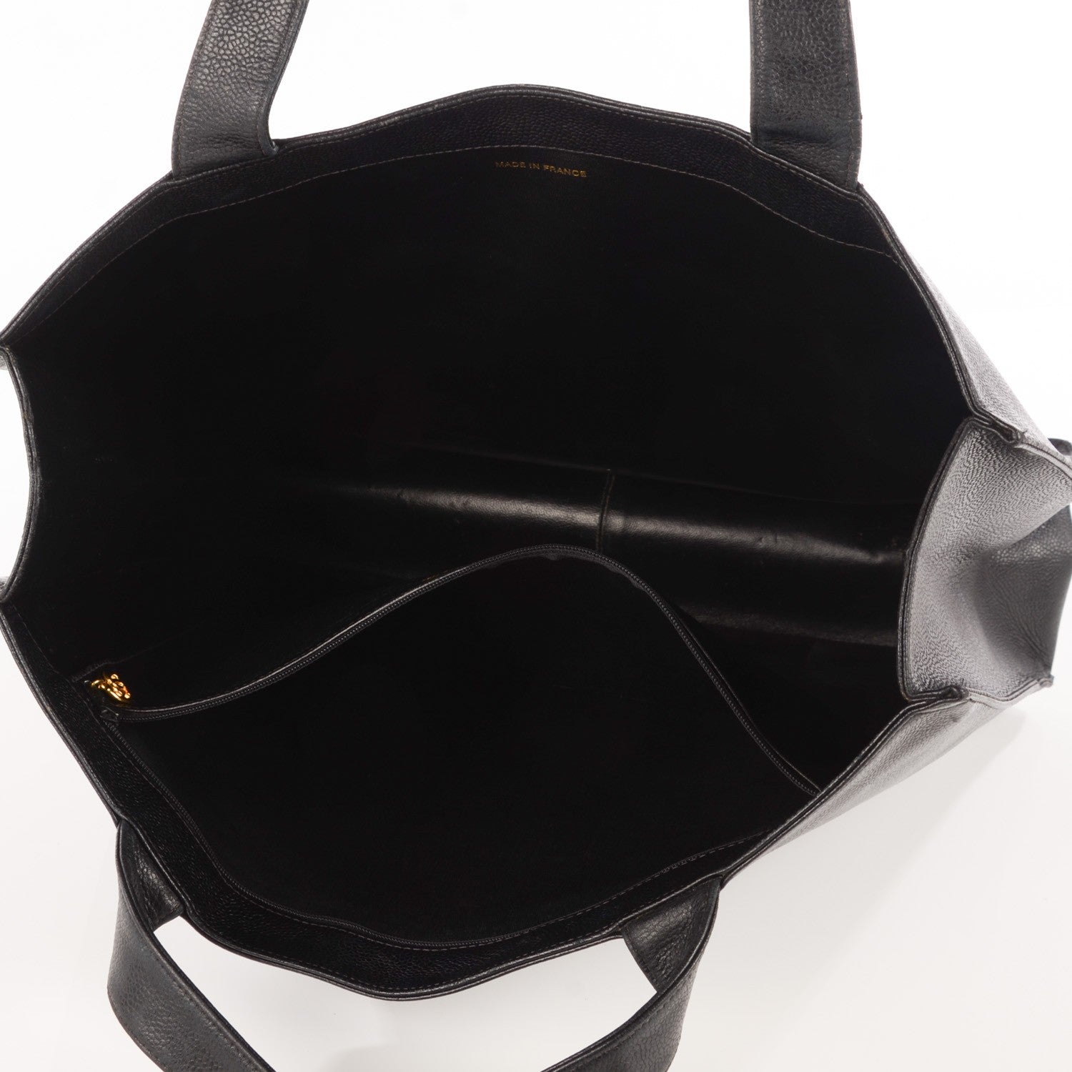 Chanel Caviar Large CC Shoulder Bag Black 5 of 8