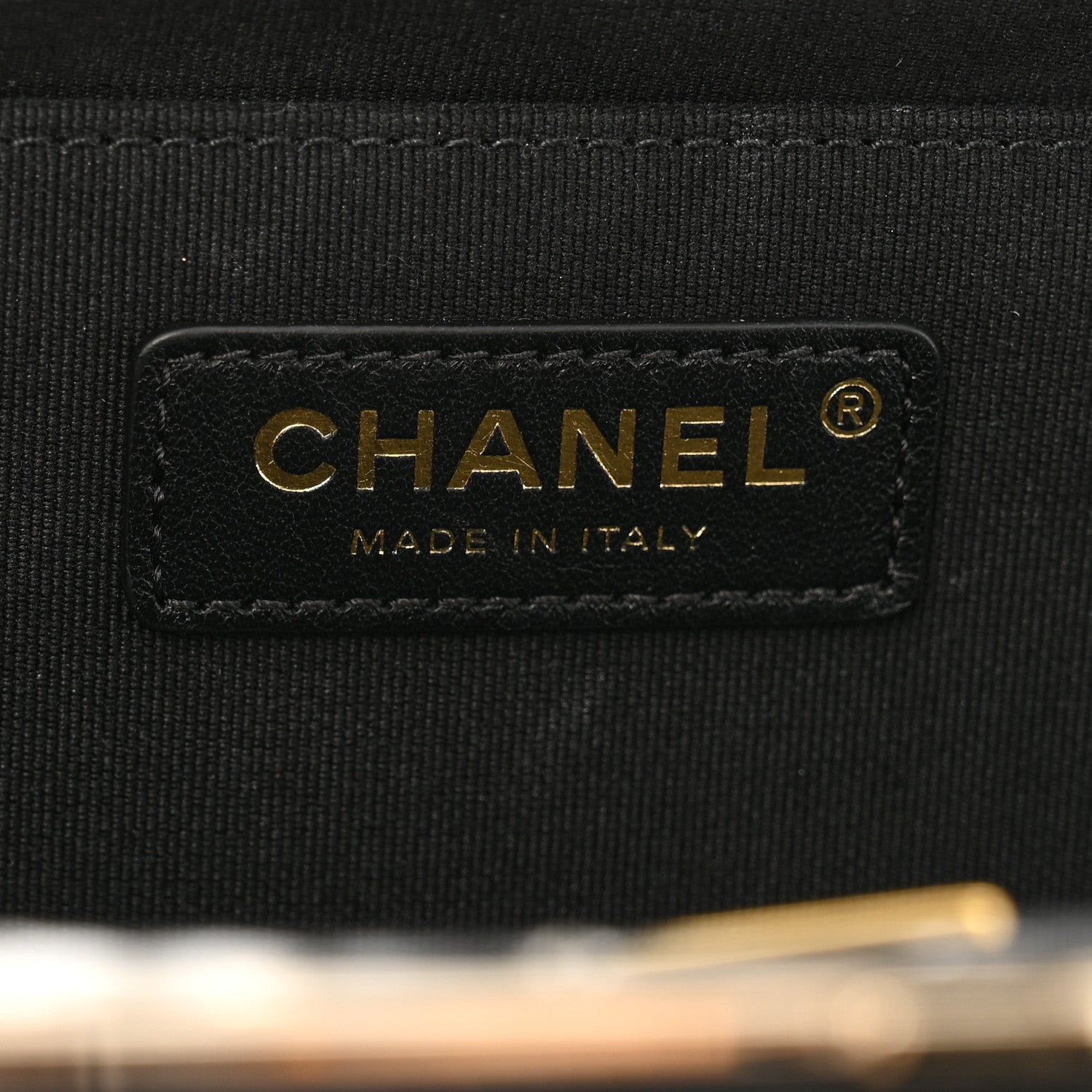 Chanel Lambskin Quilted CC Kisslock Clutch Black 6 of 12