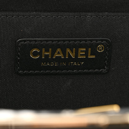 Chanel Lambskin Quilted CC Kisslock Clutch Black 6 of 12