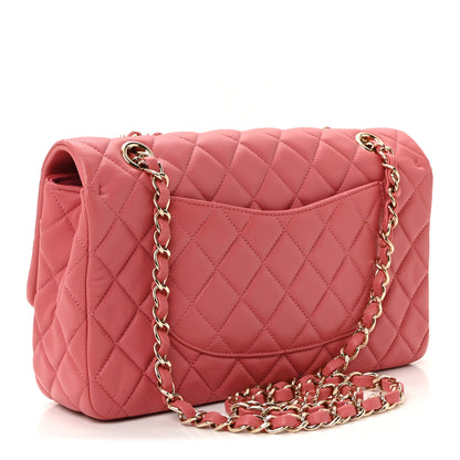 Chanel Lambskin Quilted Valentine Charms Medium Single Flap Pink 3 of 10