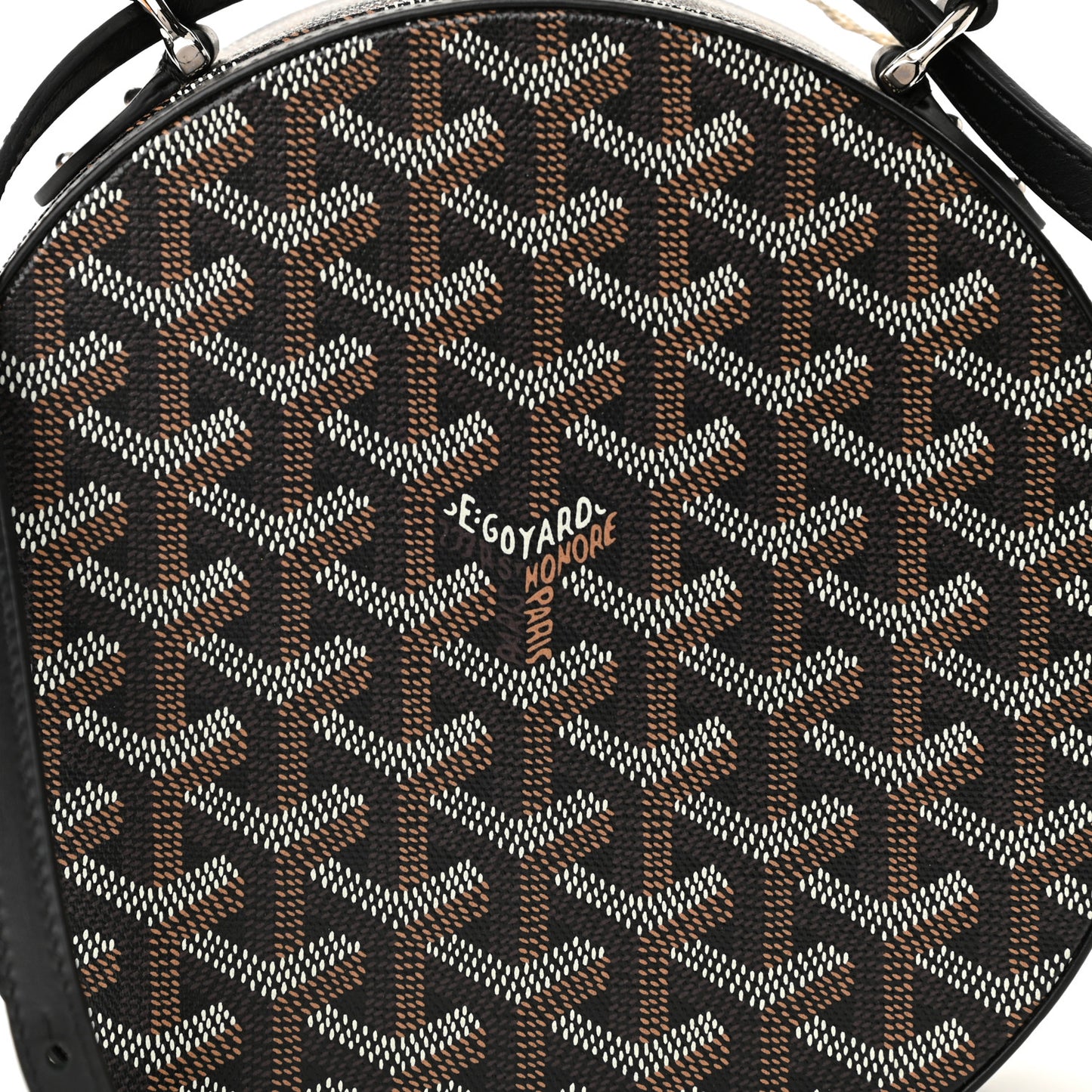 Goyardine Alto Hatbox Black
