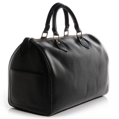 Louis Vuitton Epi Speedy 30 Black 3 of 9