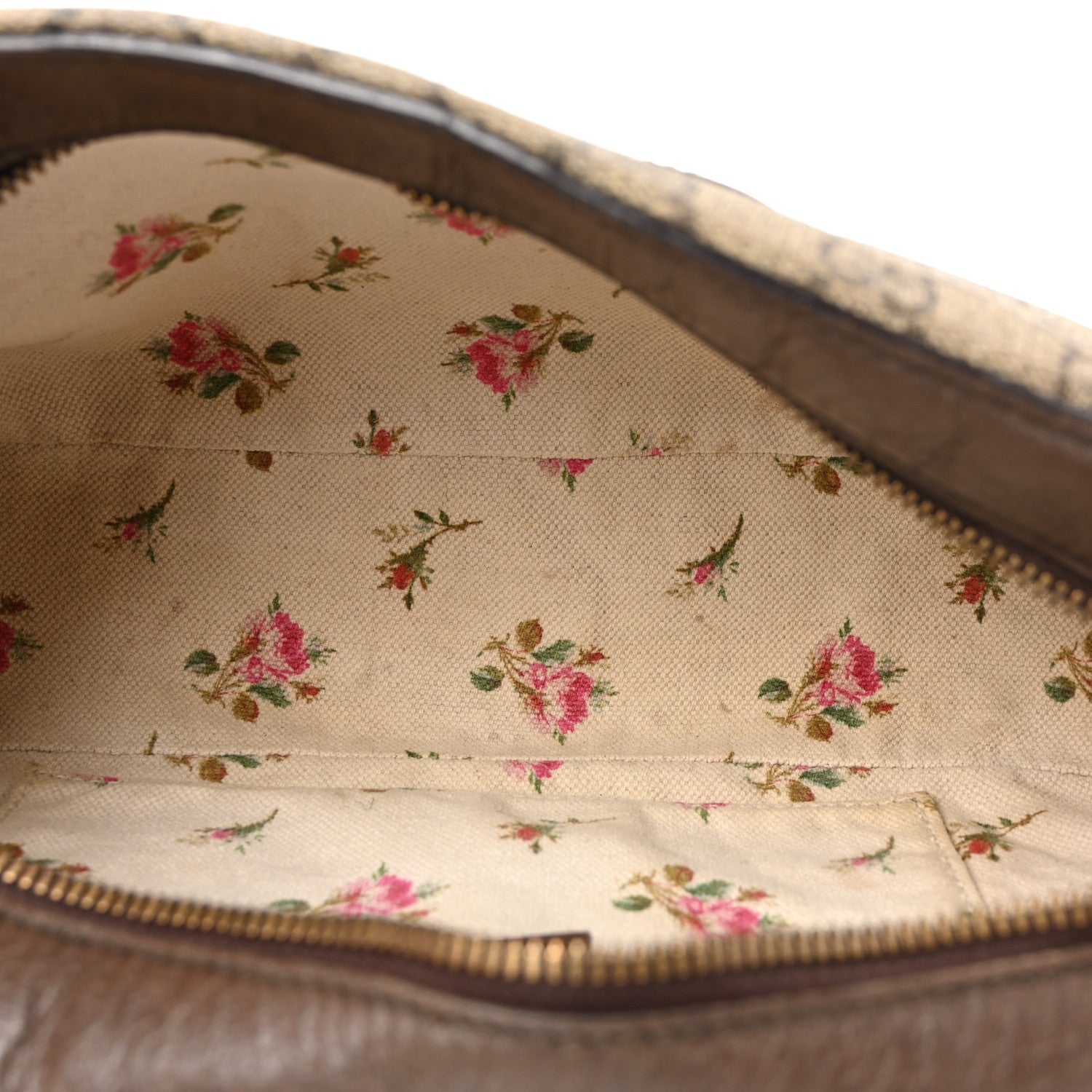 Gucci GG Supreme Monogram Web Neo Vintage Shoulder Bag Beige New Acero Crop 5 of 10