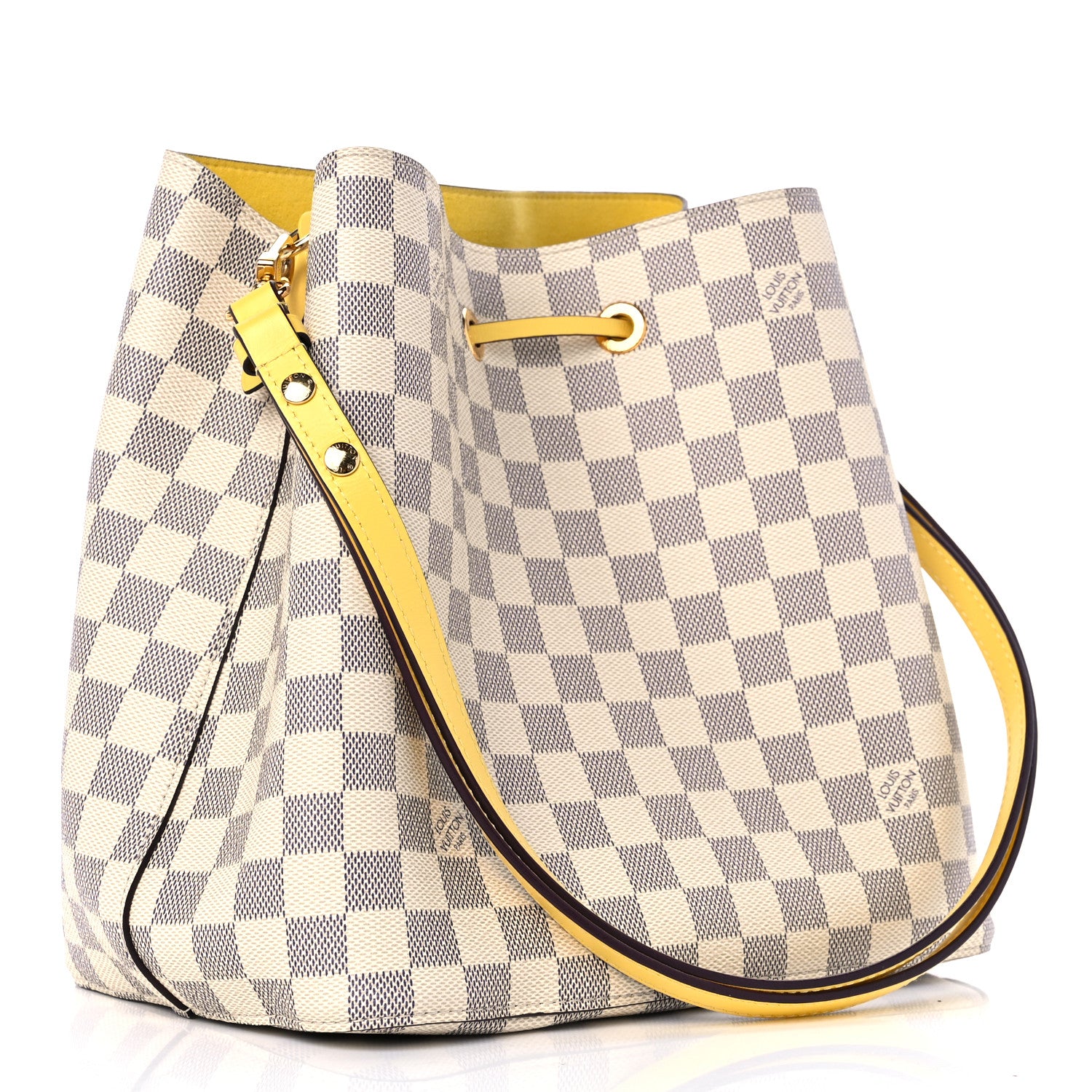 Louis Vuitton Damier Azur Neonoe MM Pineapple 3 of 9