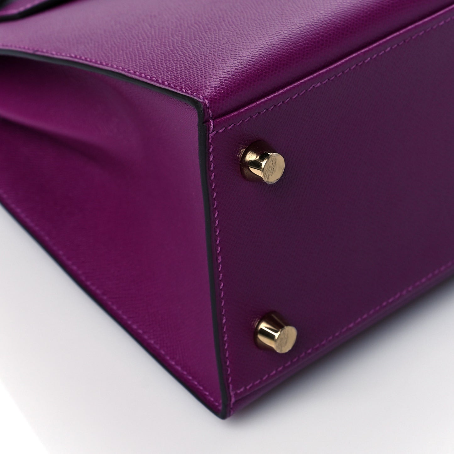 Madame Calfskin Shiny Niloticus Crocodile Kelly Sellier Touch 25 Anemone Amethyst