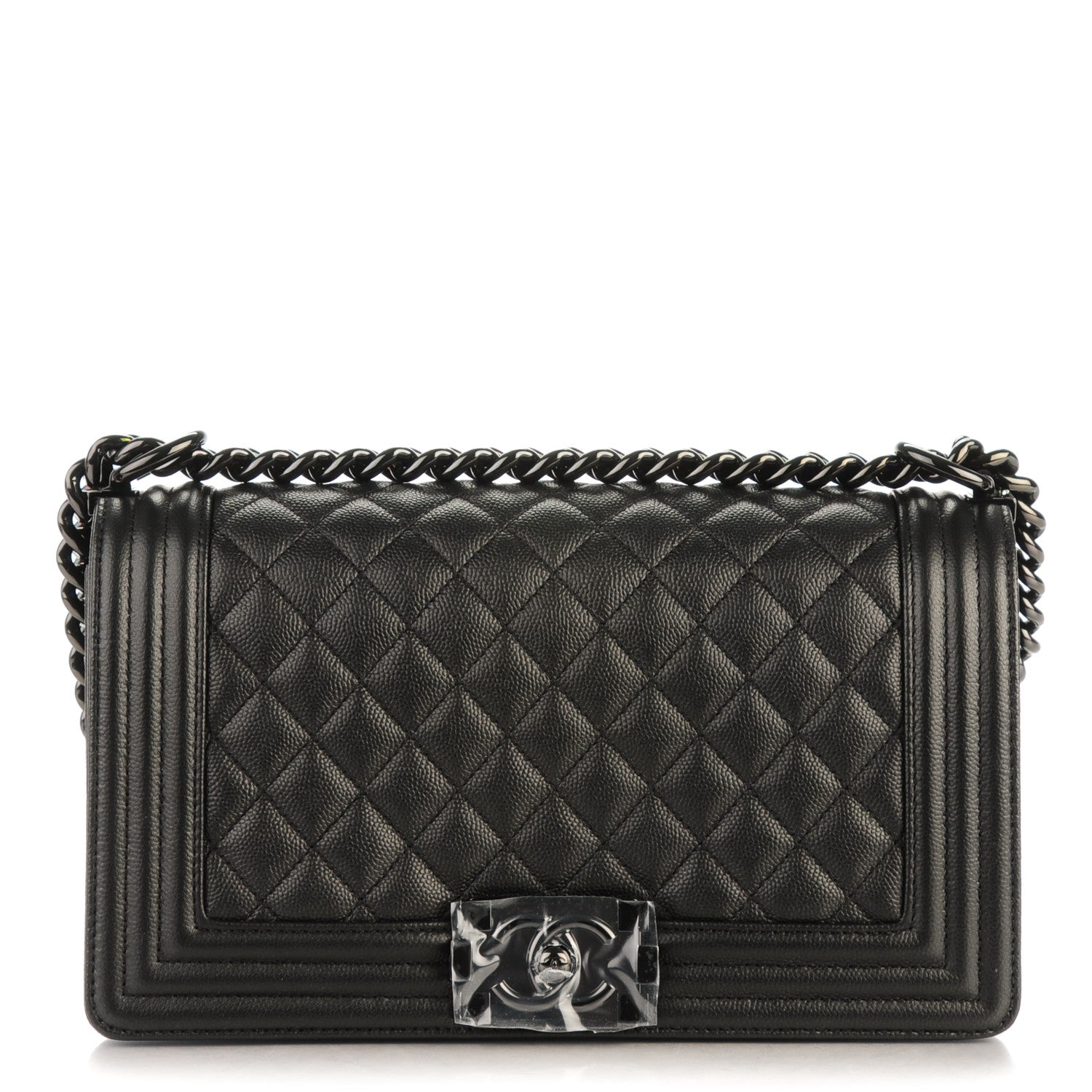 Chanel Caviar Quilted Medium Boy Flap So Black 1 of 7