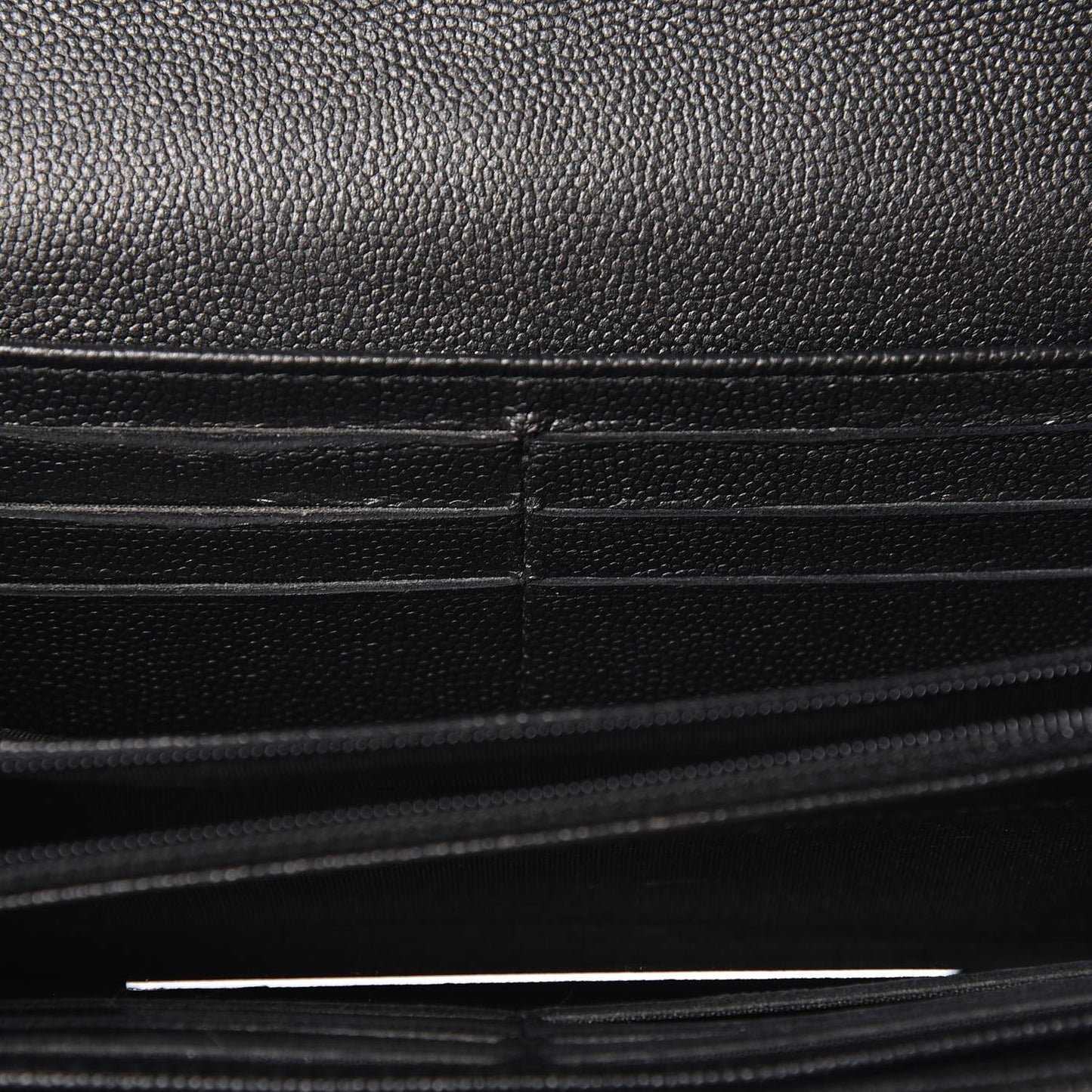 Caviar Quilted Boy Flap Wallet So Black