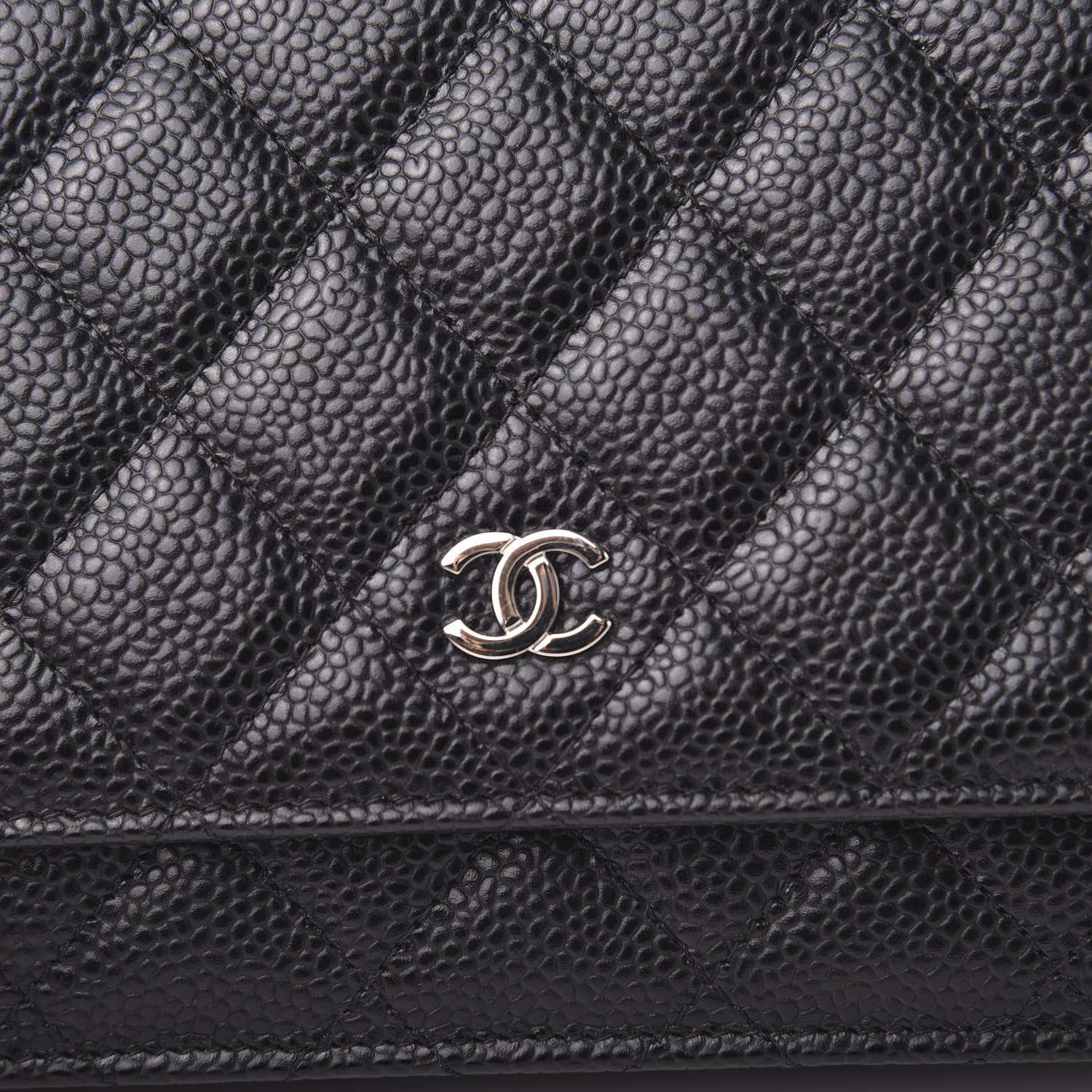 Chanel Caviar Quilted Wallet On Chain WOC Black 11 of 12