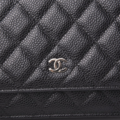 Chanel Caviar Quilted Wallet On Chain WOC Black 11 of 12