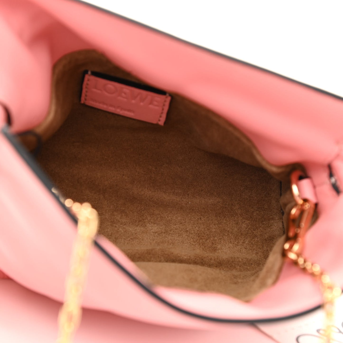 Calfskin Nano Flamenco Knot Clutch Warm Blossom
