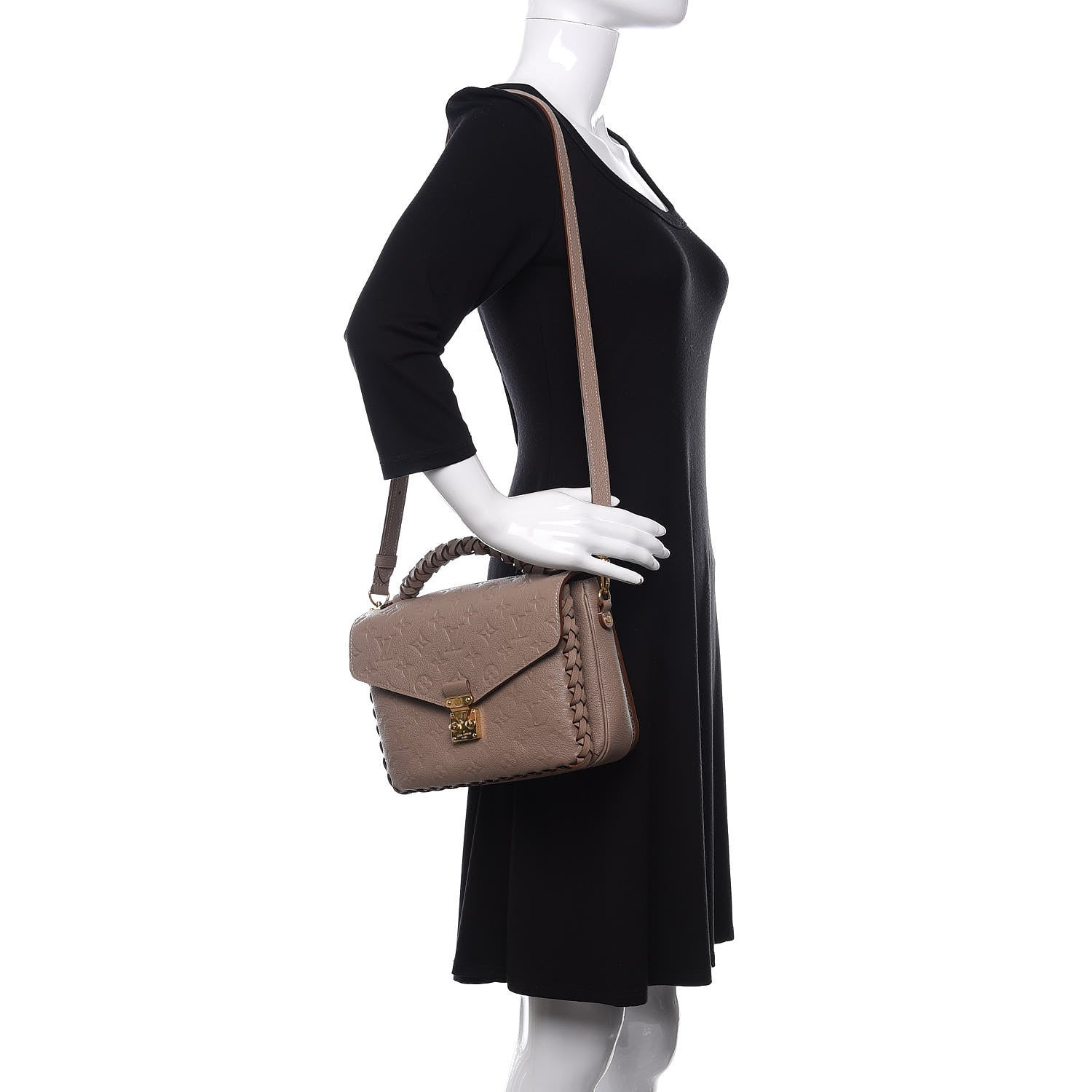 Louis Vuitton Empreinte Braided Pochette Metis Vison 2 of 9