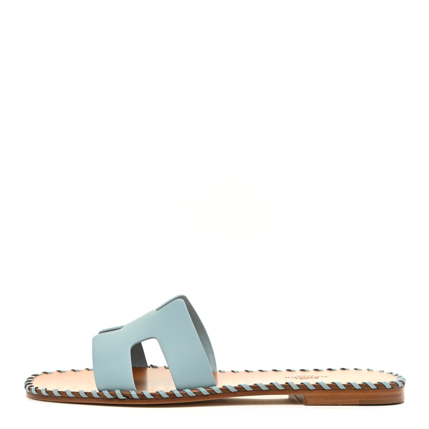 Box Calfskin Braided Oran Sandals 37.5 Vert D'Eau