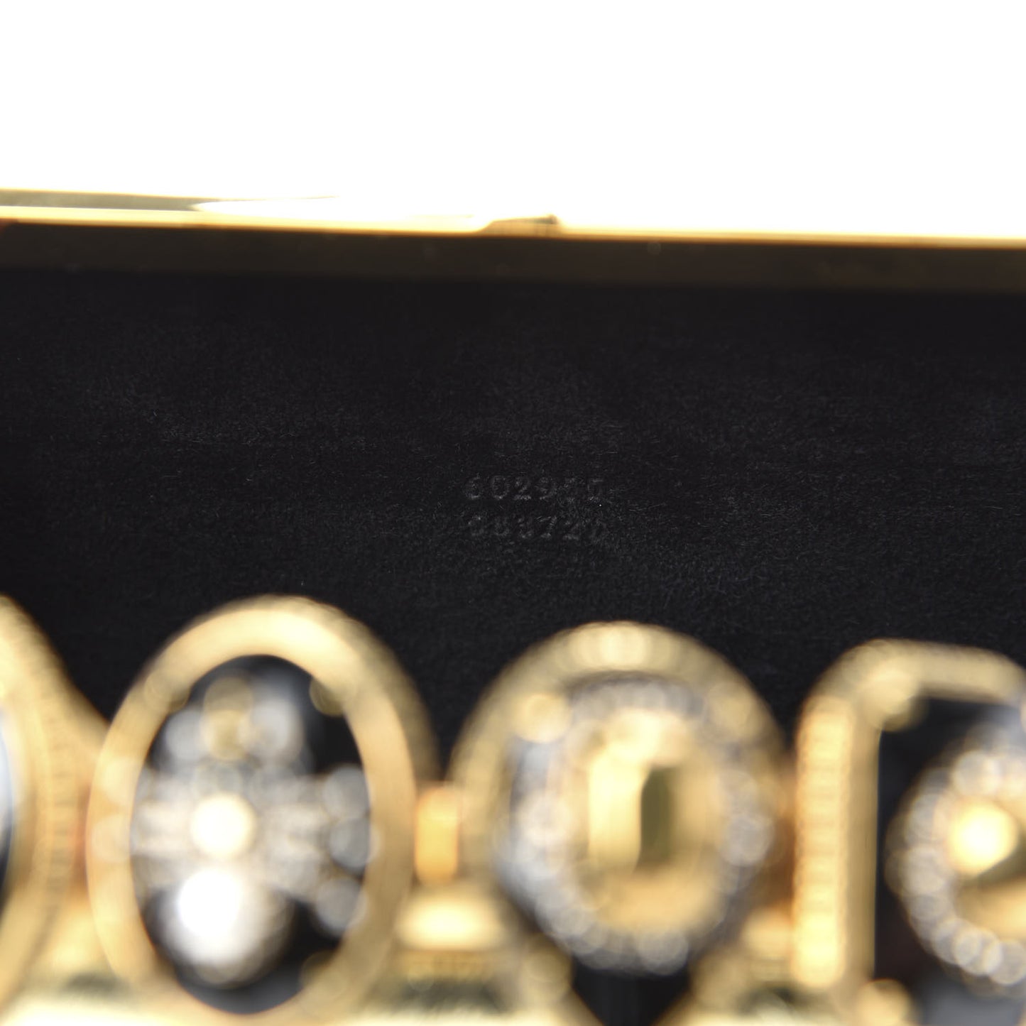Nappa Spider Knuckle Box Clutch Gold
