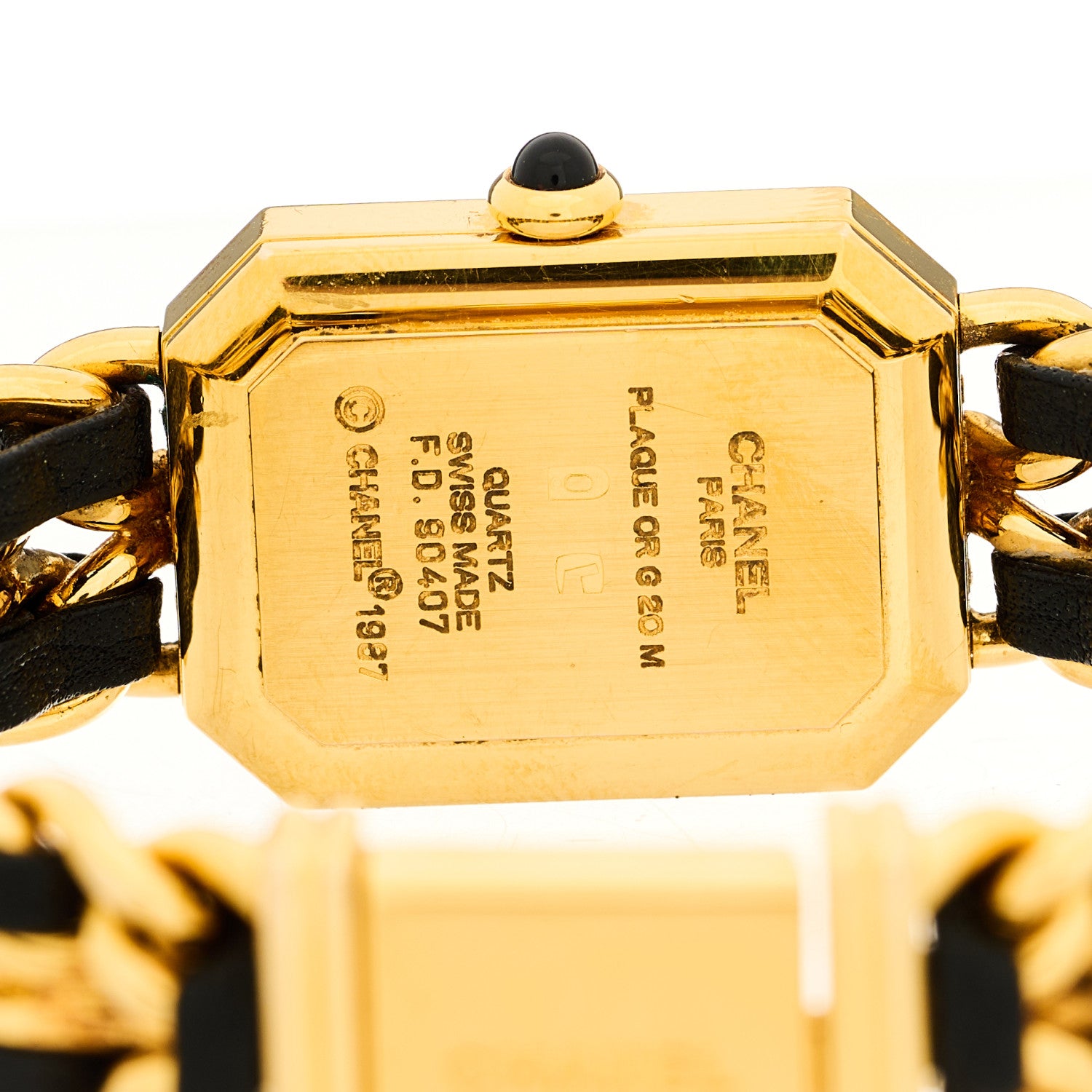 Chanel Stainless Steel Lambskin 20mm Chain Premiere Quartz Watch