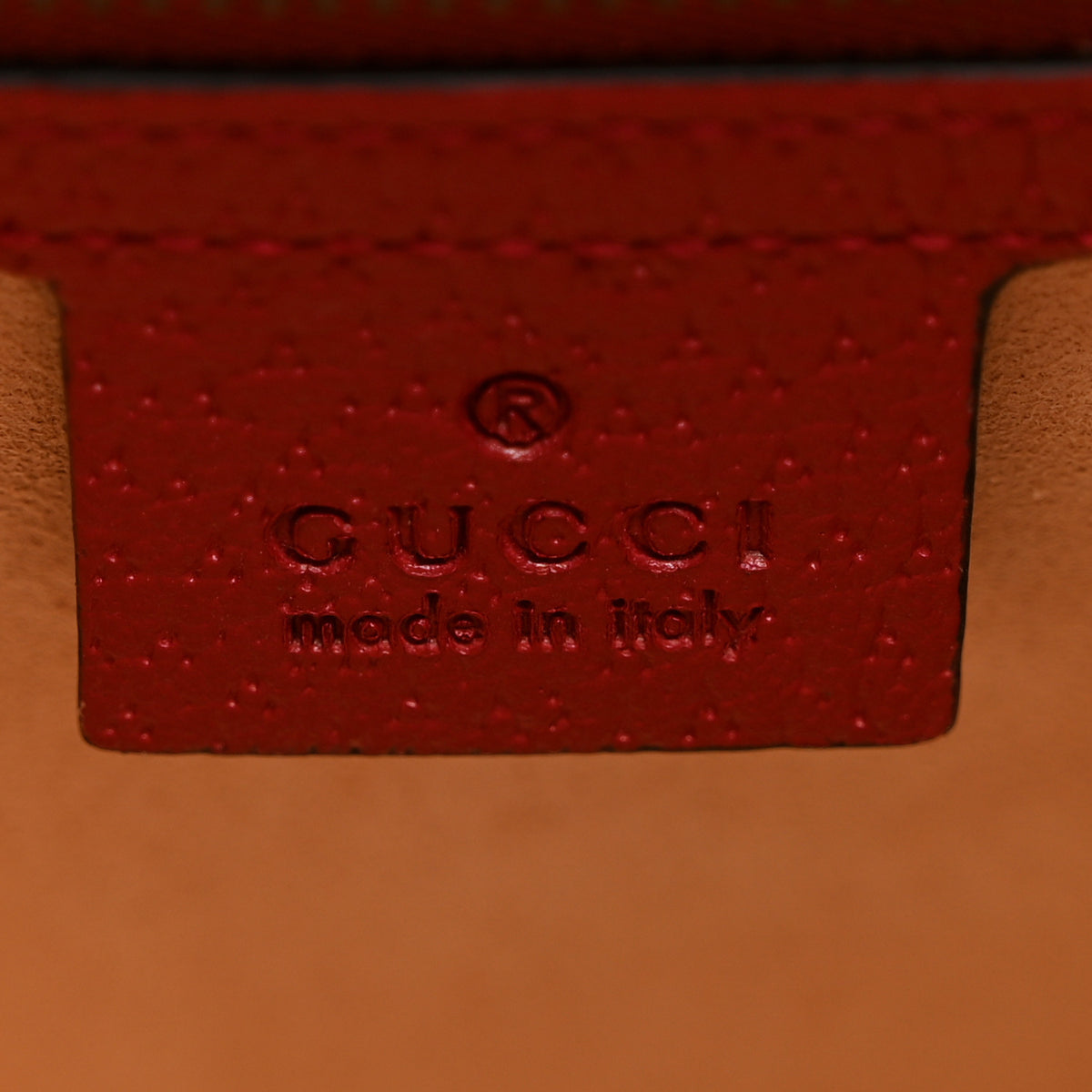 GG Supreme Monogram Small Queen Margaret Top Handle Bag Red