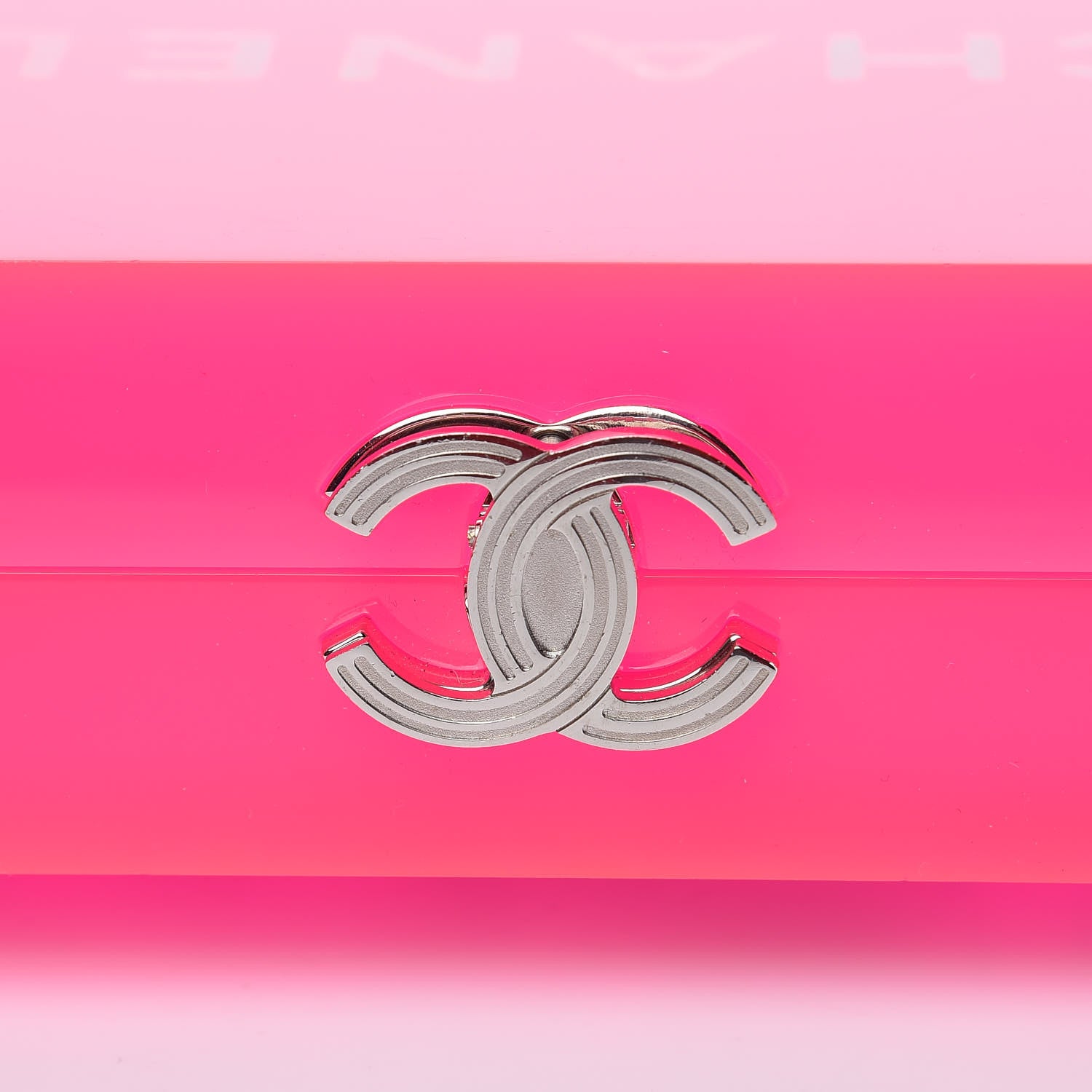 Chanel Plexiglass Strass Motherboard Minaudiere Clutch Pink 9 of 11