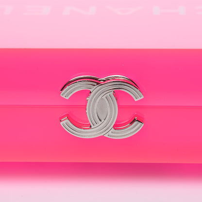 Chanel Plexiglass Strass Motherboard Minaudiere Clutch Pink 9 of 11