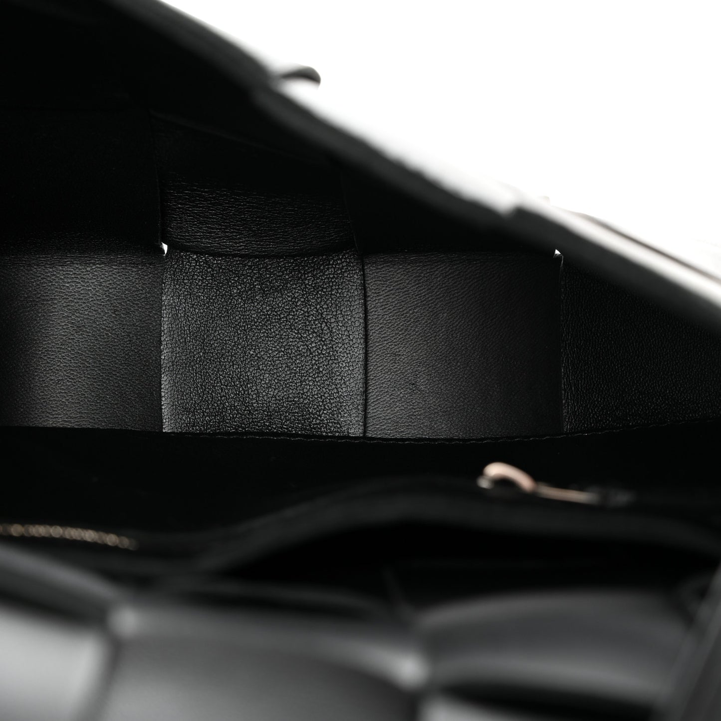 Lambskin Maxi Intrecciato Cassette Crossbody Bag Black