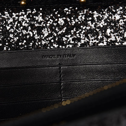 Saint Laurent Glitter Galactica Monogram Chain Wallet 7 of 7
