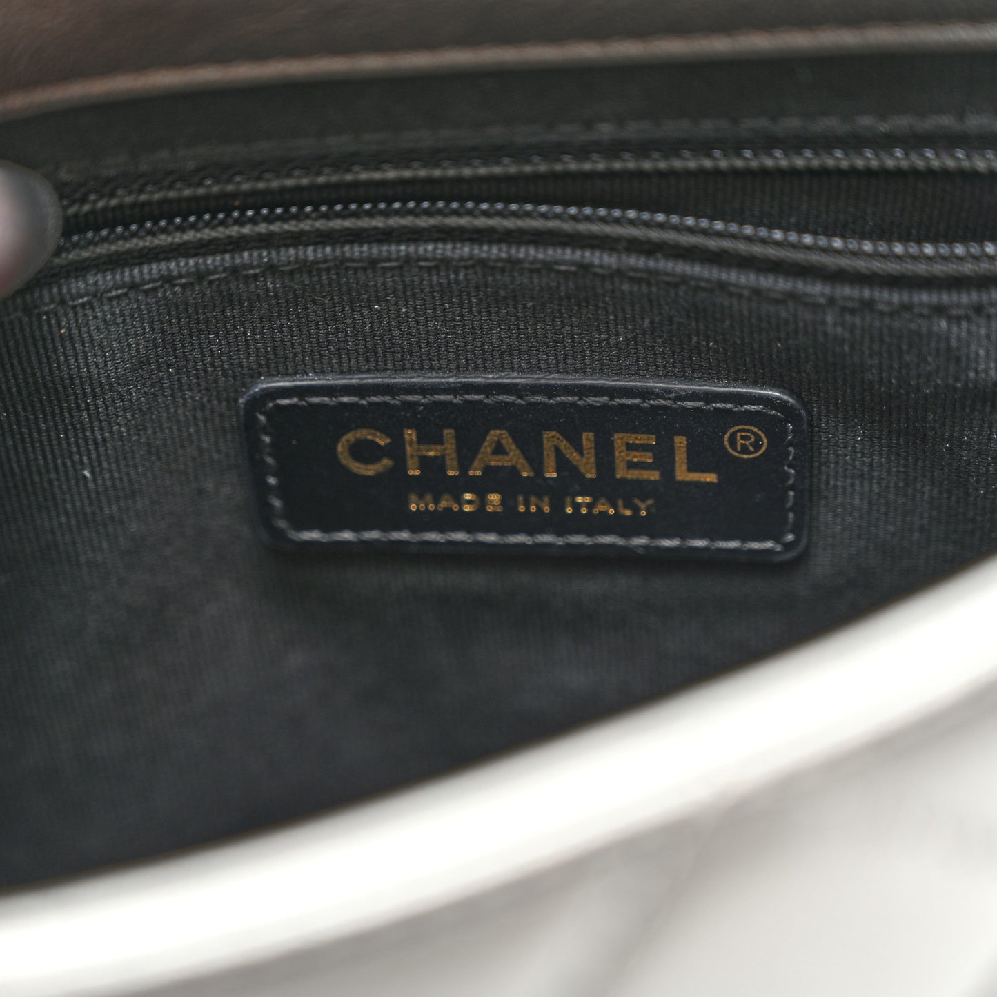 Metallic Lambskin Quilted Small Side Note Flap Grey