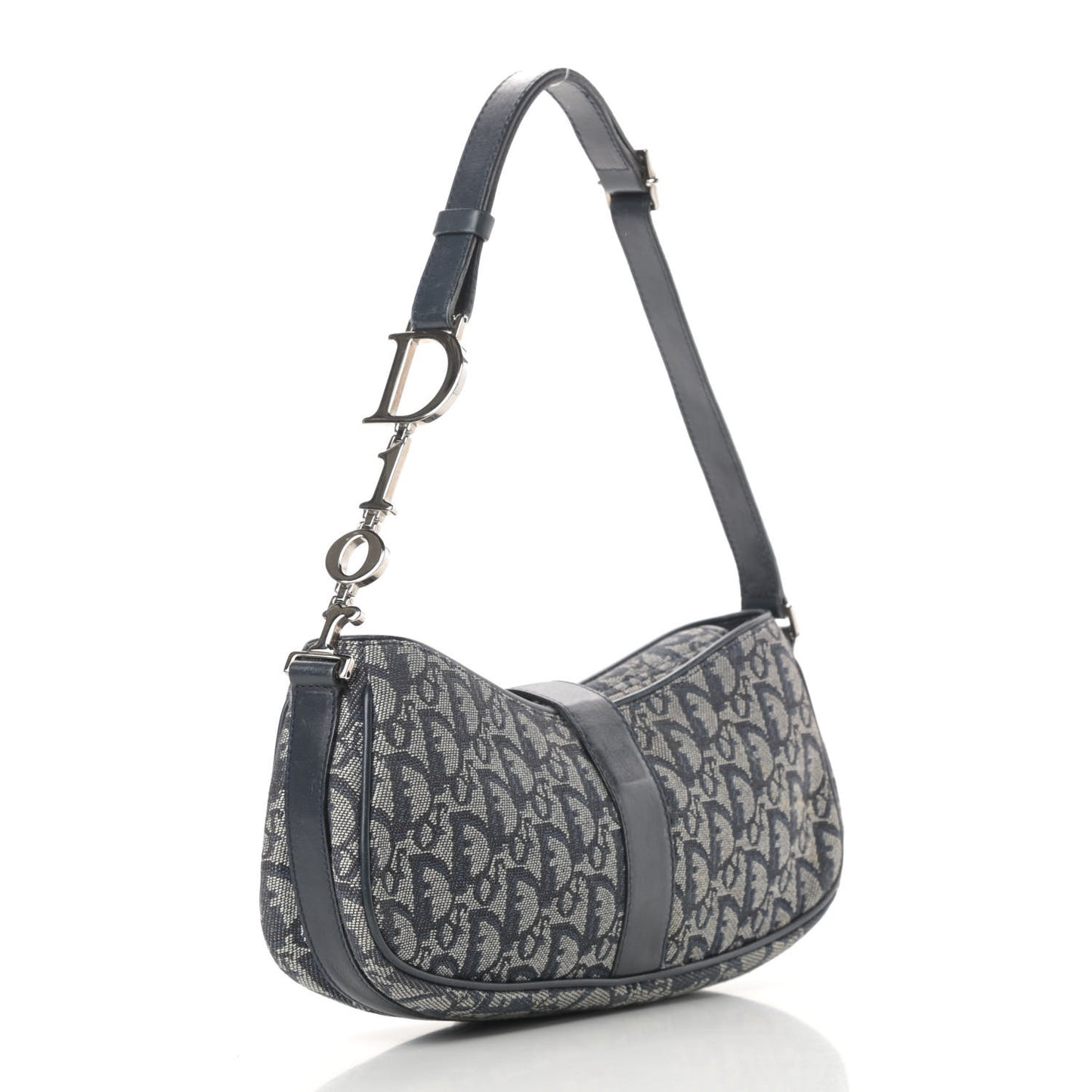 Monogram Charm Shoulder Bag Navy
