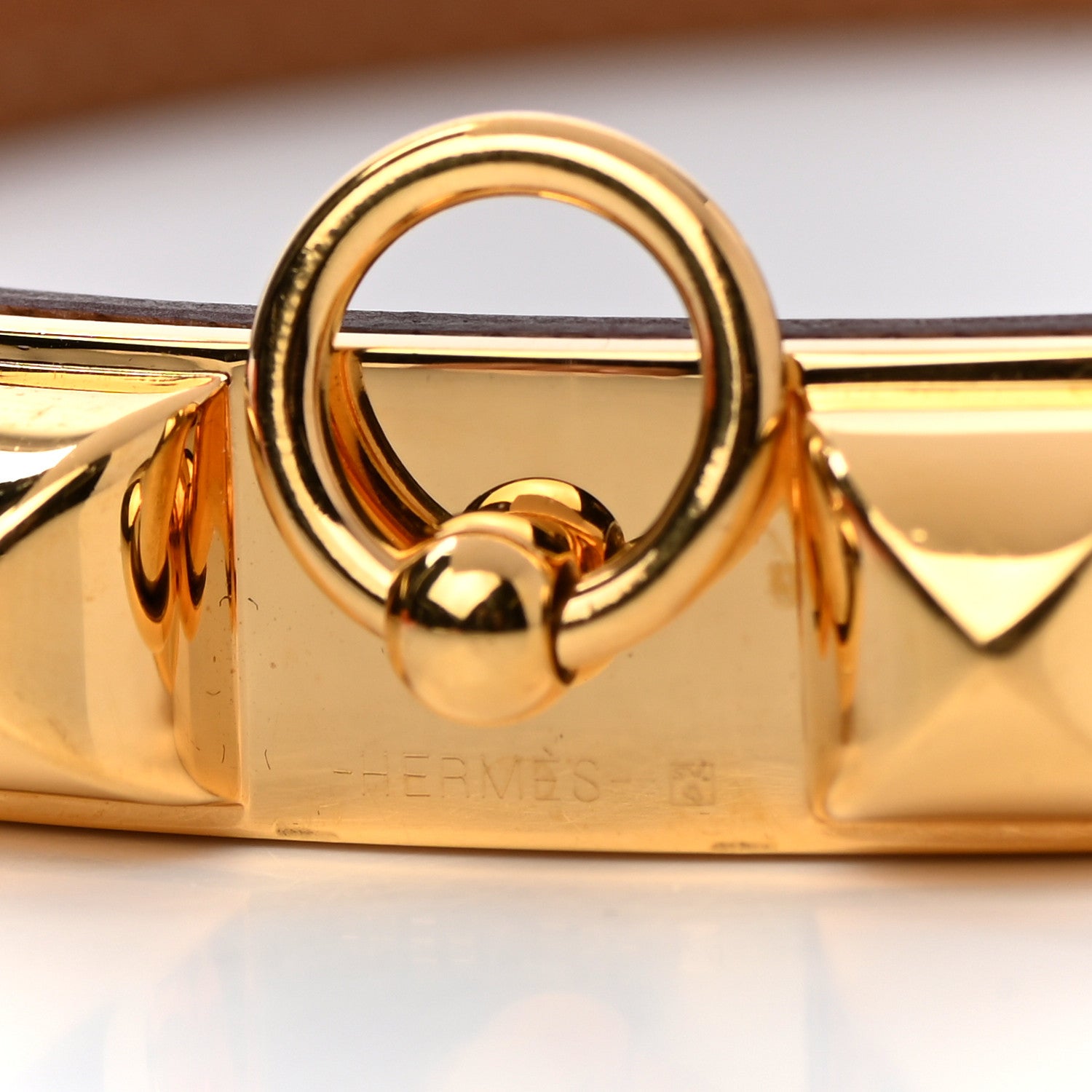 Hermes Epsom Rivale Double Tour Bracelet T2 Gold 6 of 6