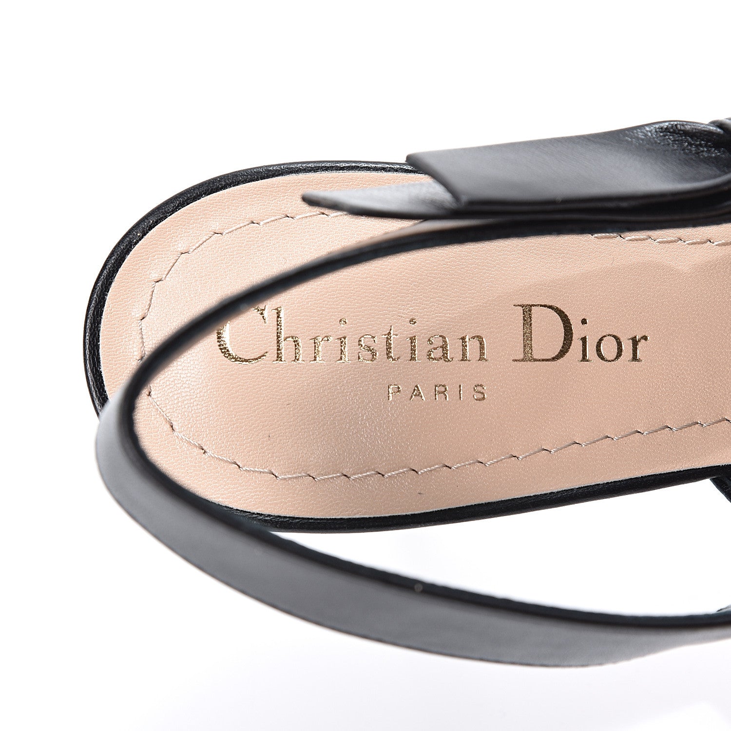 Christian Dior Embroidered Calfskin Beaded Sweet D Sling-Back Pumps 37.5 Multicolor 9 of 10