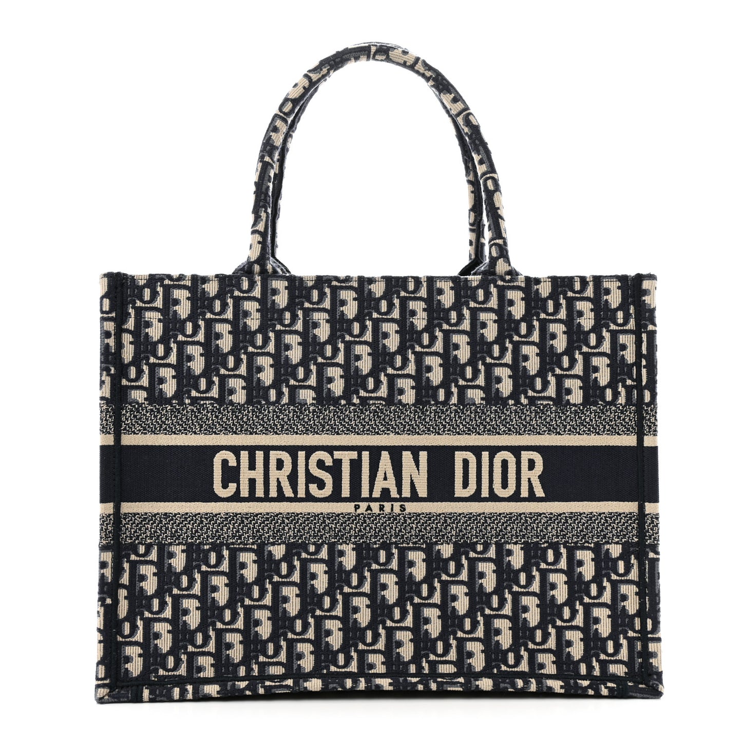 Oblique Medium Book Tote Blue Multicolor