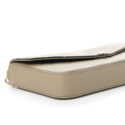 Louis Vuitton Empreinte Pochette Felicie Chain Wallet Tourterelle 6 of 10