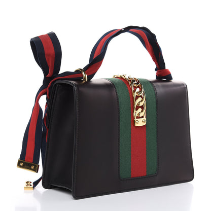 Gucci Calfskin Small Sylvie Shoulder Bag Black 3 of 13