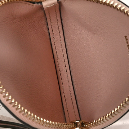 Delvaux Grained Calfskin Visite Masquée Round Coin Purse Nude 5 of 7