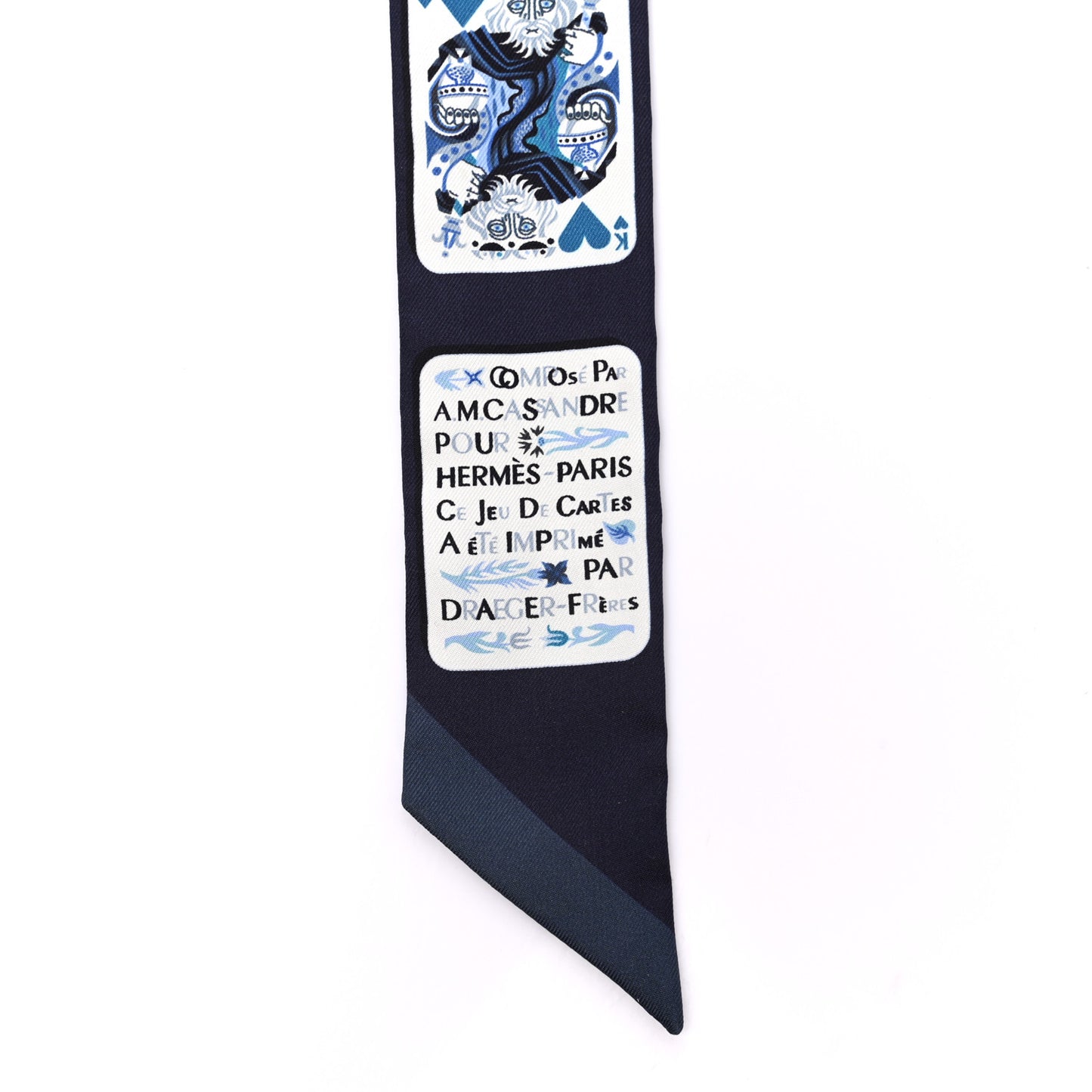 Silk Jeu de Cartes Twilly Marine Petrole White
