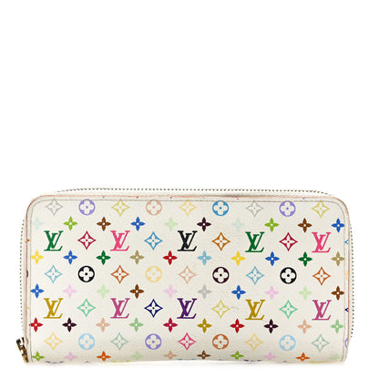 Louis Vuitton Monogram Multicolor Zippy Wallet White Litchi 1 of 9