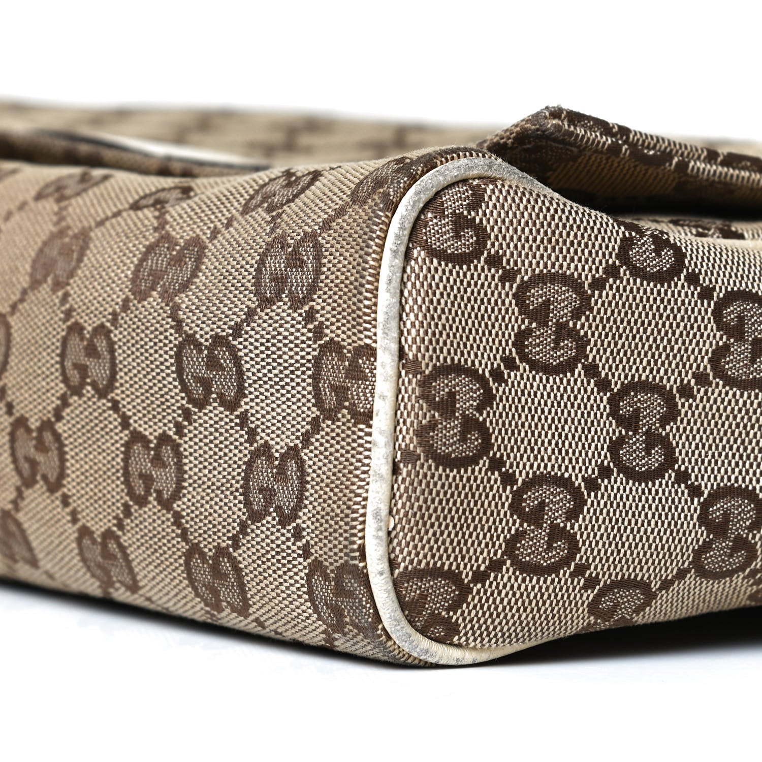 Gucci Monogram Small Flap Messenger Bag Beige Off White 15 of 22