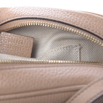 Gucci Pebbled Calfskin Small Soho Disco Bag Camelia 9 of 10