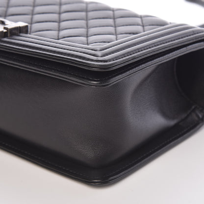 Chanel Lambskin Quilted Medium Boy Flap Black 10 of 11