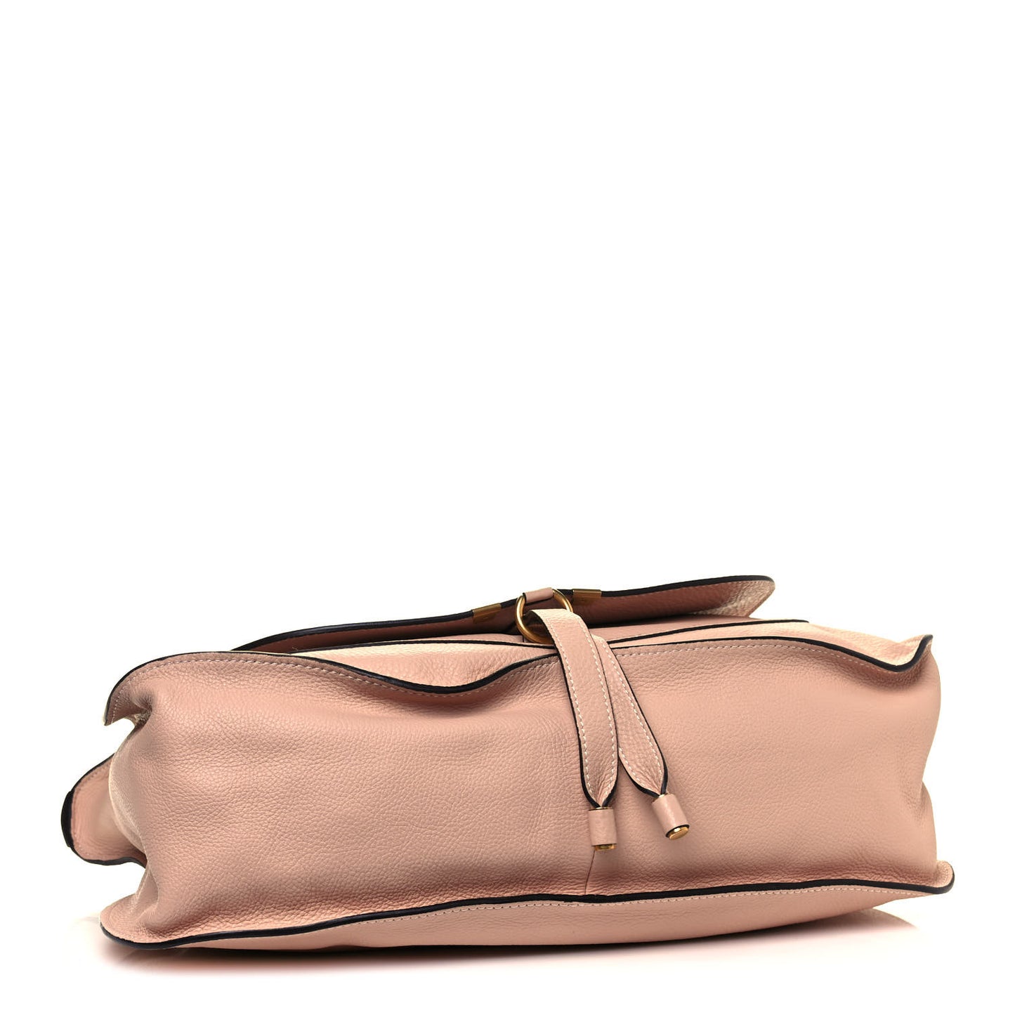 Calfskin Large Marcie Satchel Blush Nude