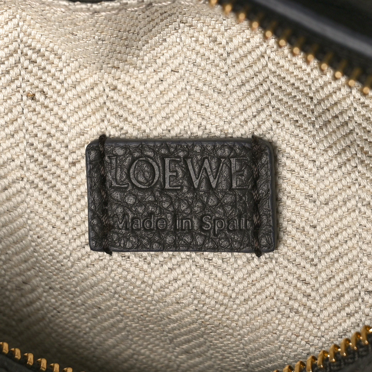 Calfskin Mini Puzzle Edge Bag Dark Grey