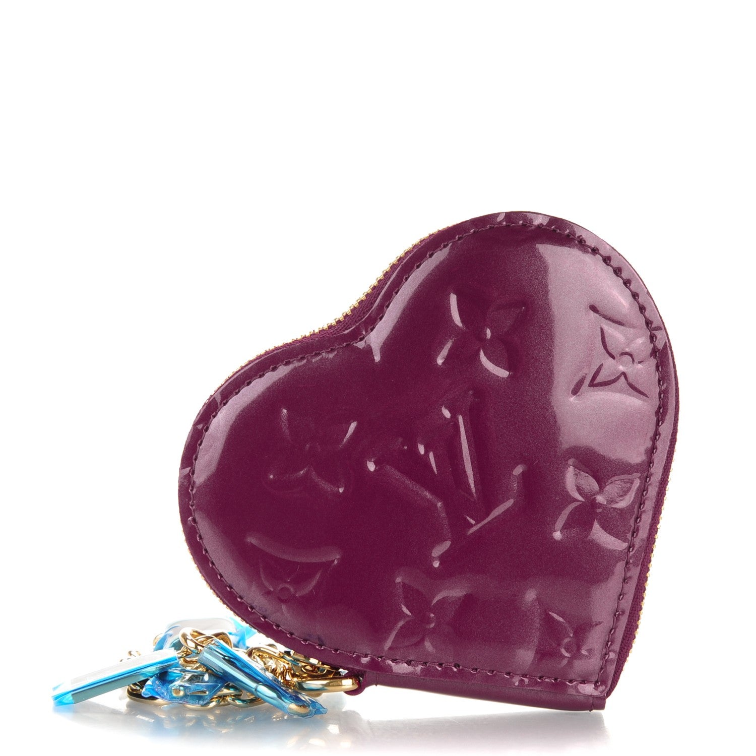 Louis Vuitton Vernis Heart Coin Purse Violet 1 of 4