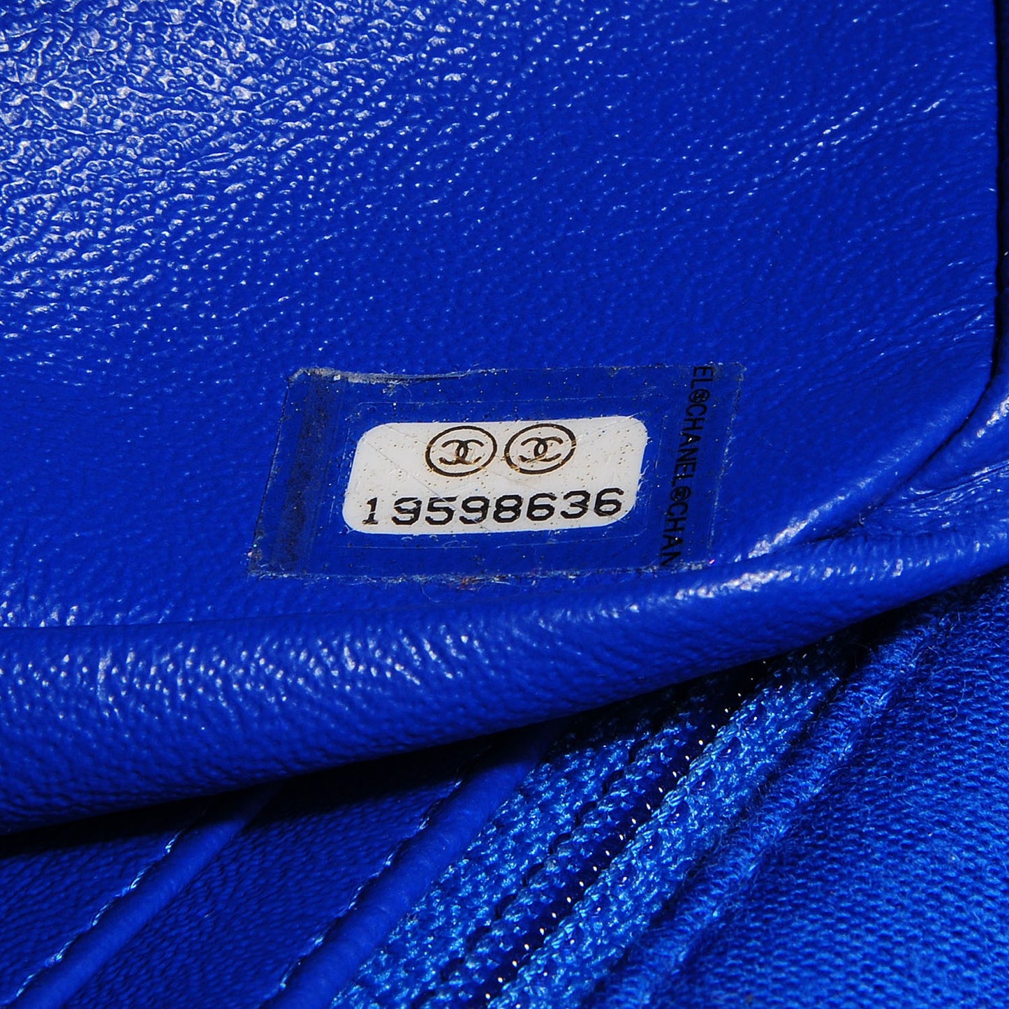 Jersey Quilted Mini Rectangular Flap Blue