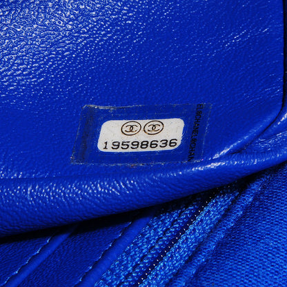 Chanel Jersey Quilted Mini Rectangular Flap Blue 7 of 8