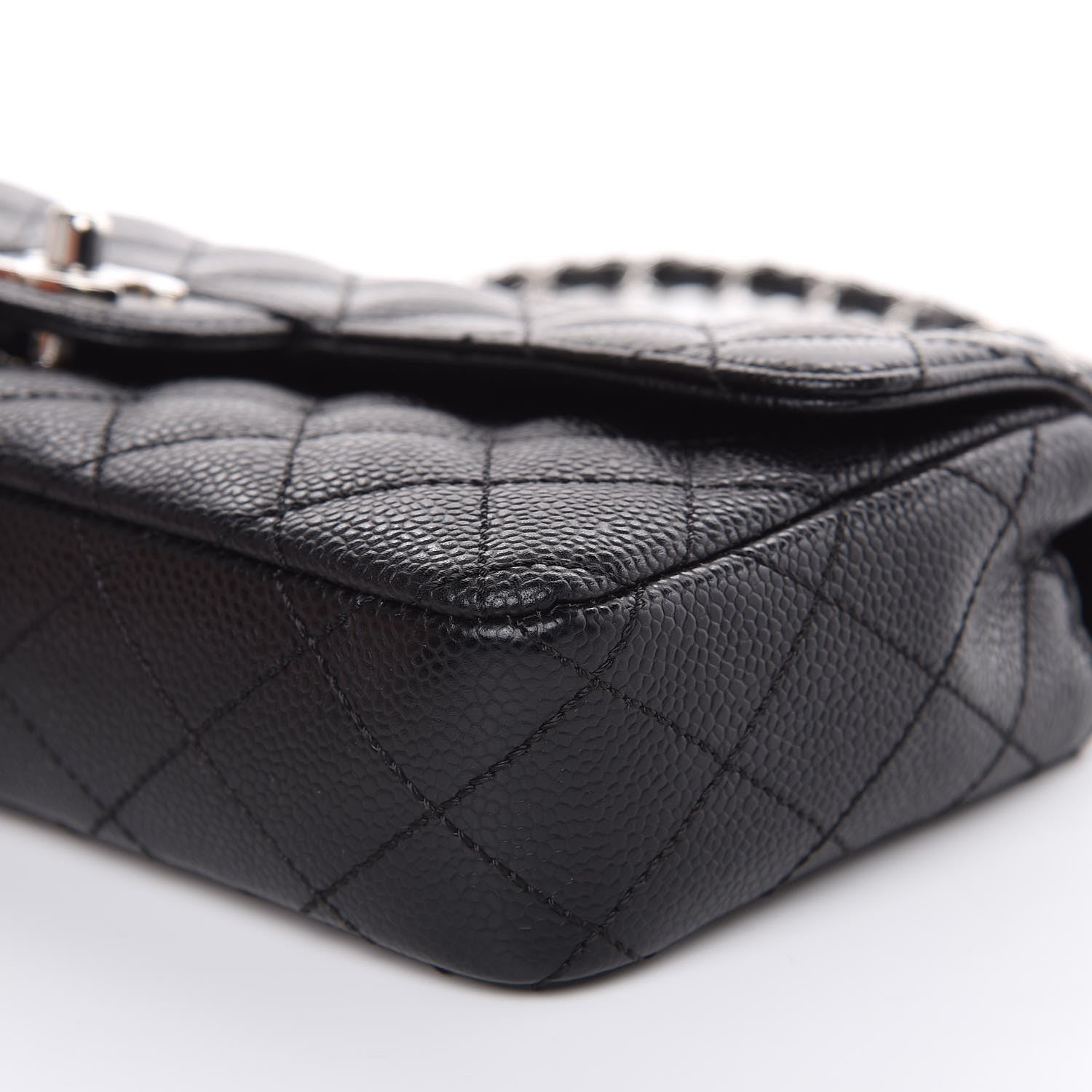 Chanel Caviar Quilted East West Flap Black 9 of 10