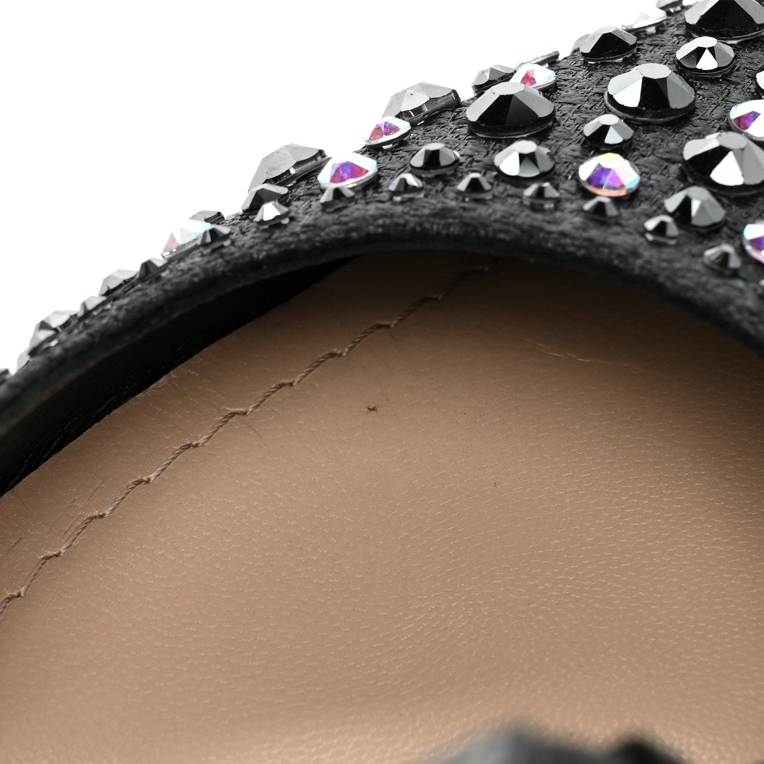 Christian Dior Fabric Crystal Ribbon Studded J'Adior Slingback 100mm Pumps 37 Black 7 of 10